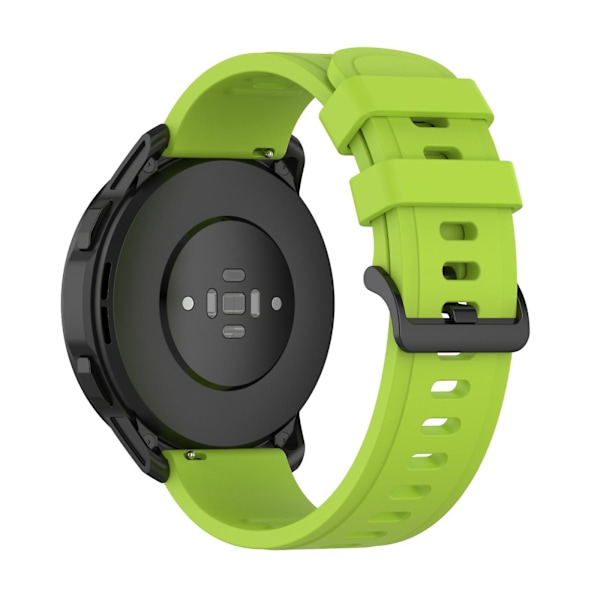 Lime Vihreä Silikoniranneke yhteensopiva Xiaomi Watch S1 Active / Watch Color 2 kanssa yhteensopiva Xiaomi Watch S1 Active / Watch Color 2 kanssa