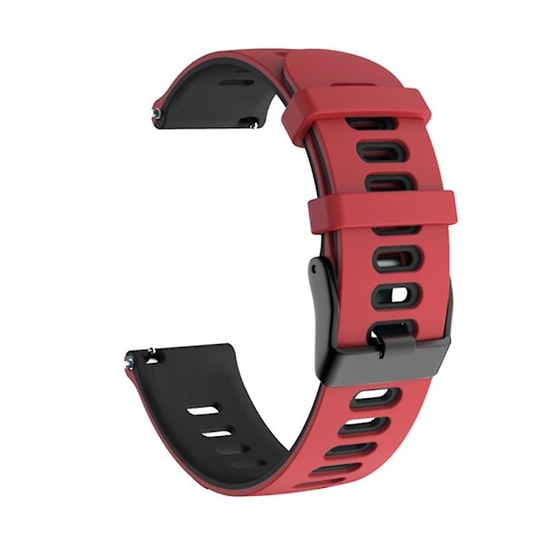 Punainen Musta Punainen Musta 22mm Silikonihihna yhteensopiva Huawei Watch Gt2 Pron kanssa