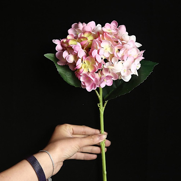 Konstgjord blomma hortensia Falsk sidenblomma Hem Bröllopsfest Blomsterdekor N