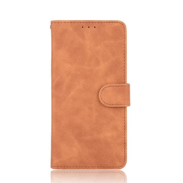 Etui til iPhone 13 Pro brun Soft-Touch koskind læder retro Flip Wallet med kortholder