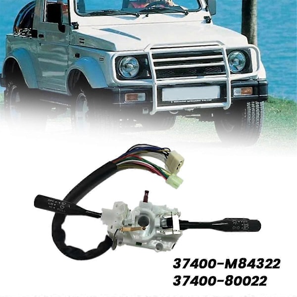 Bilrat Kombinationsswitch Forlygte Viser Blinklys 37400-80022 til Samurai -1995 37400M