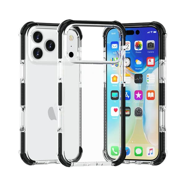 Etui til iPhone 16 Pro Hard Corners Clear Black