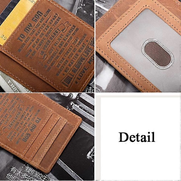 AP156 RFID Antimagneettinen Henkilökohtainen Korttikotelo Crazy Horse -nahkaa, Monikorttipaikka, Erittäin Ohut Vapaa-ajan Korttikotelo