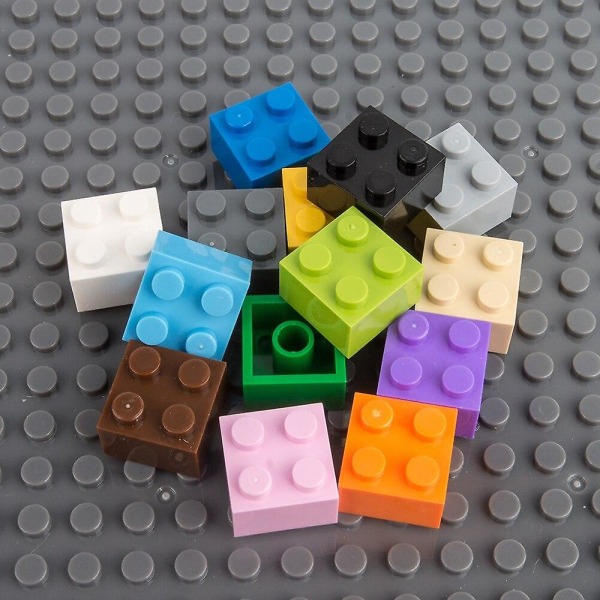 Small Building Block Pixel Building Blocks-pedagogisk leksak L-gray