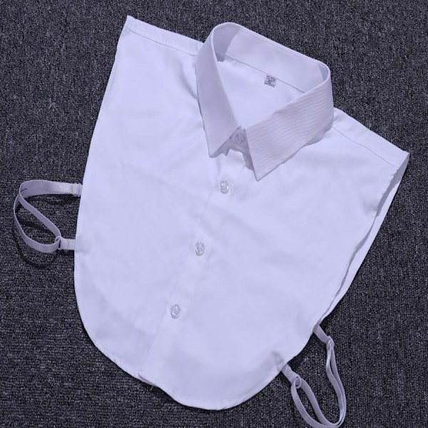 Lös krage för dam Ungdomsversion Herrskjortkrage Herr Blus White 36