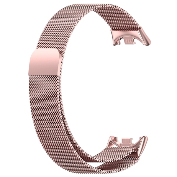 Ruusunpunainen metallinen ranneke, yhteensopiva Xiaomi Mi Band 8:n kanssa