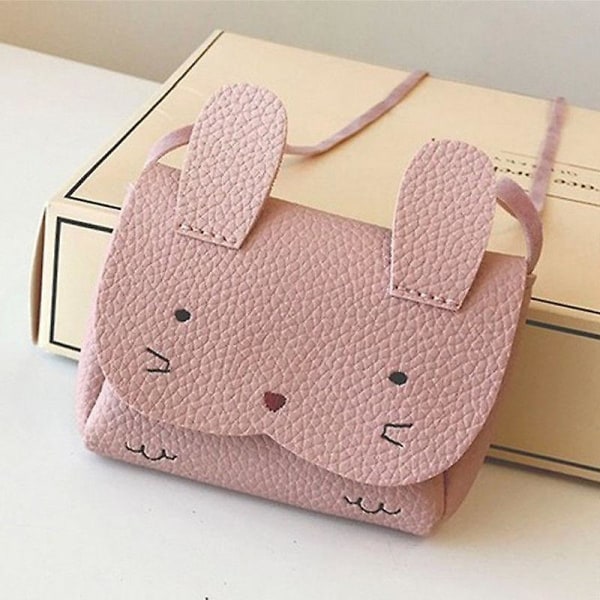 Bunny Design Crossbody Messenger Bag pink