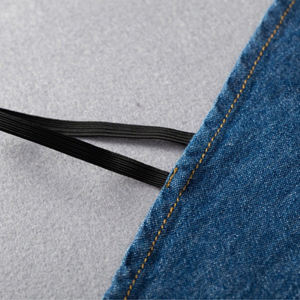 Dame falsk krage Avtakbar halv Allsidig Jeans Skjorte D A010 denim [dark blue] XS size