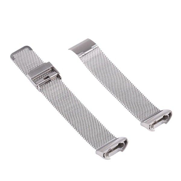 Silverfärgat Milanese-armband kompatibelt med Fitbit Charge 4