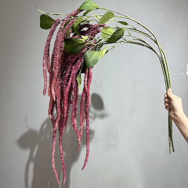 Simuloitu Riisi Häät Rakkaus Kyyneleet Pehmeä Silkki Riippuvat Kattokukat Kodin Sisustus Amaranthus caudatus pure white