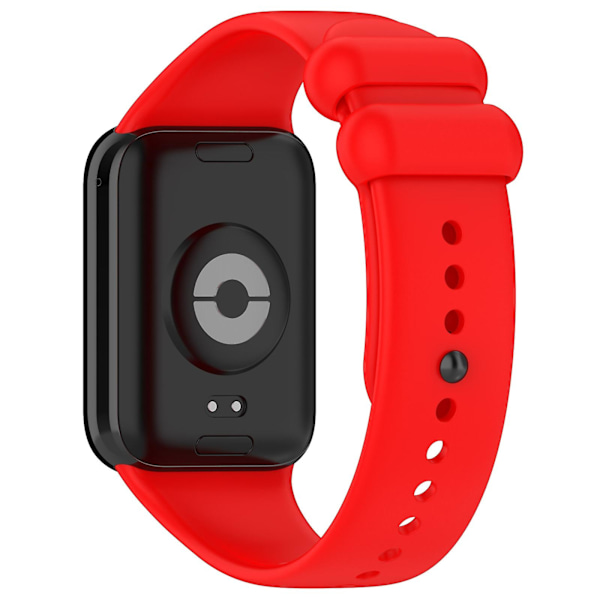 Rød, ensfarget silikonrem kompatibel med Xiaomi Mi Band 8 Pro