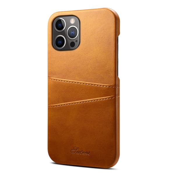 Fodral för iPhone 13Pro Khaki Plånbok med Korthållare Baksida