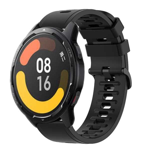 Sort Sort Blød Silikone Urrem kompatibel med Xiaomi Mi Watch Color 2