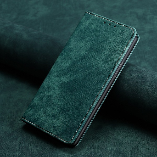 Etui til iPhone 15 Pro Max grøn Flip Magnetisk