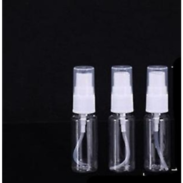 Transparent plast påfyllningsbara sprayflaskor 20ml