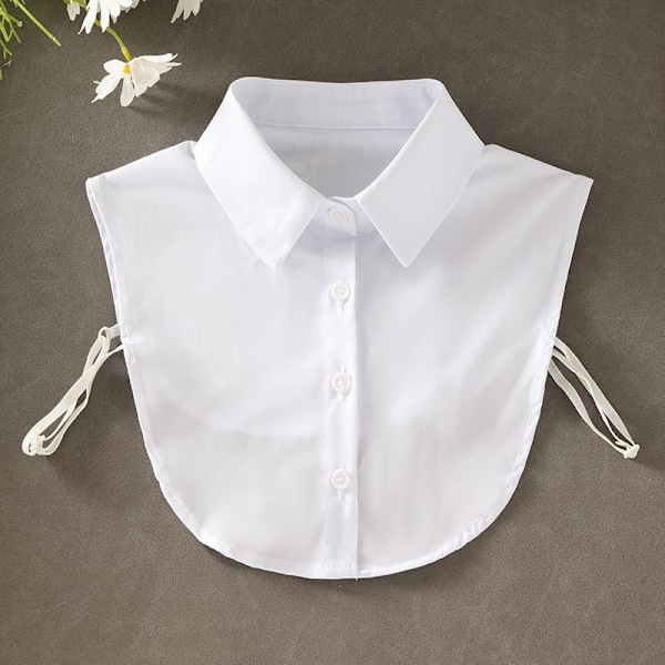 Dam fejk krage Kostym Arbetskläder Skjorta All-Match Anti- White anti-wrinkle pointed collar