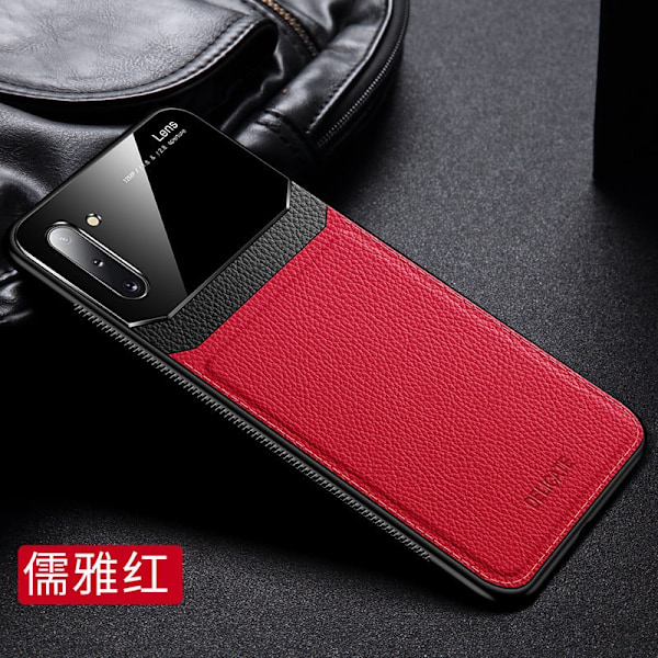 Etui til iPhone 13 Mini Elegant Rød Pebbled øjenbeskyttelse lædermønster