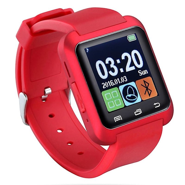 Rød Rød U80 1.5 Tommer LCD Skærm Bluetooth Sundheds Smart Watch