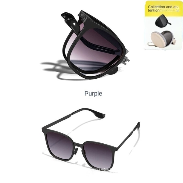 Vikbara utomhus solbeständiga solglasögon Uv-skydd för körning av polariserade solglasögon Portuguese purple paint