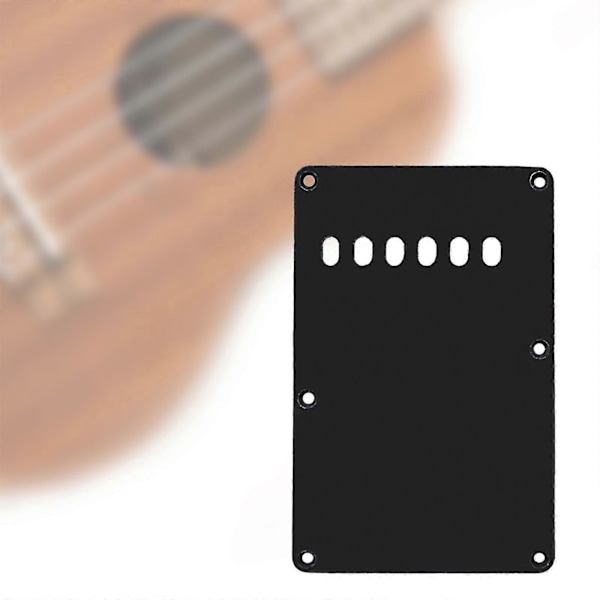 6 Håls Gitarr Tremolo Kåpa Baksida Standard Gitarrersättning för Elgitarrtillbehör Black