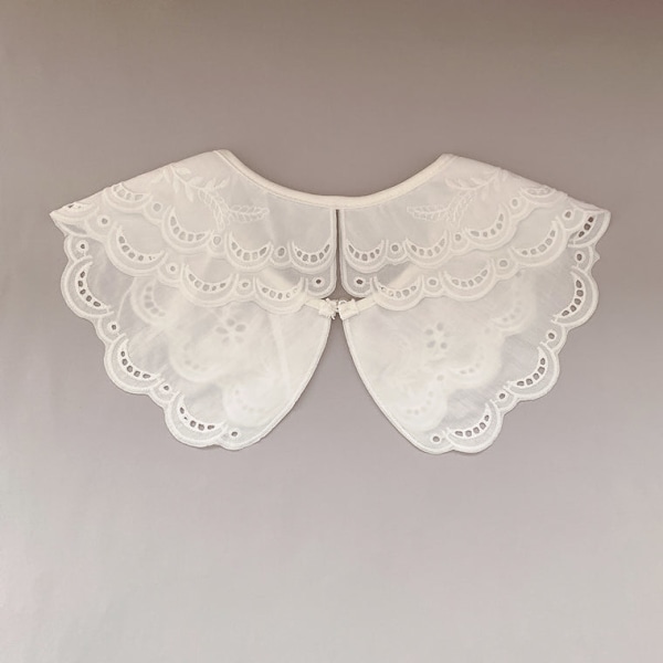 Dame falsk krage Avtakbart halvskjørt Snøring Avtakbar A W032 pearl collar 48cm