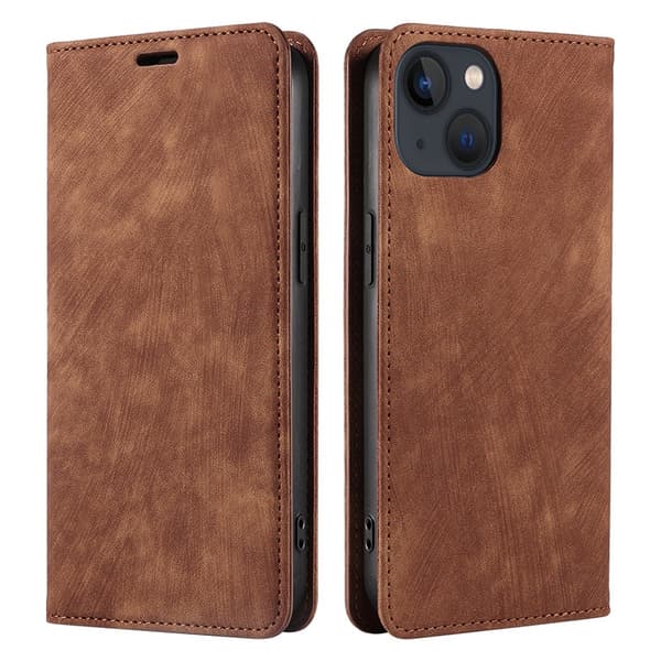 Kotelo iPhone 16pro max ruskea magneettiläppä