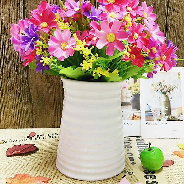 Vas Trådmönster Imitation Keramisk Plast Blomsterarrangemang Blomkruka För Kontor