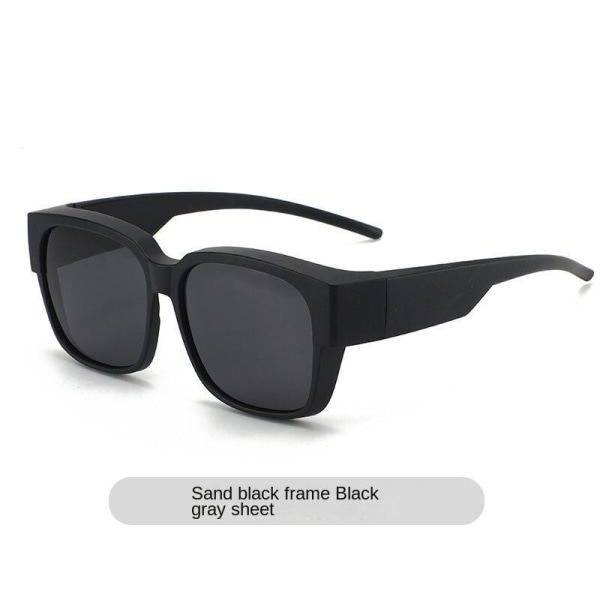 Polariserade set glasögon Myopi Special Solglasögon Män Körning Fiske UV-skydd Solglasögon Matte Black Polarized Lens