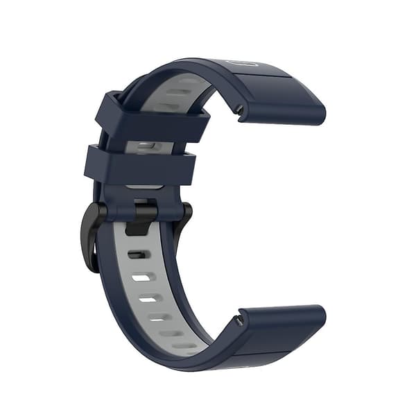 Midnattsblå Grå Midnattsblå Grå kompatibel med Garmin Fenix 6x reim
