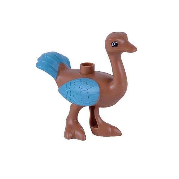 Duploed Animals Set Building Blocks - Kids Educational Ostrich