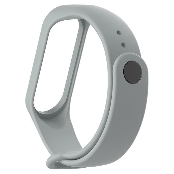 Grå Grå Silikone Urrem kompatibel med Xiaomi Mi Band 3