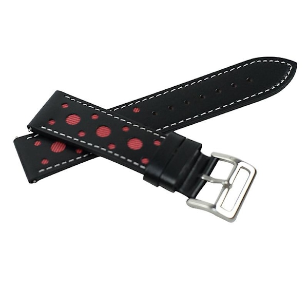 Röd Röd kompatibel med Huawei Watch Gt2e Läderarmband