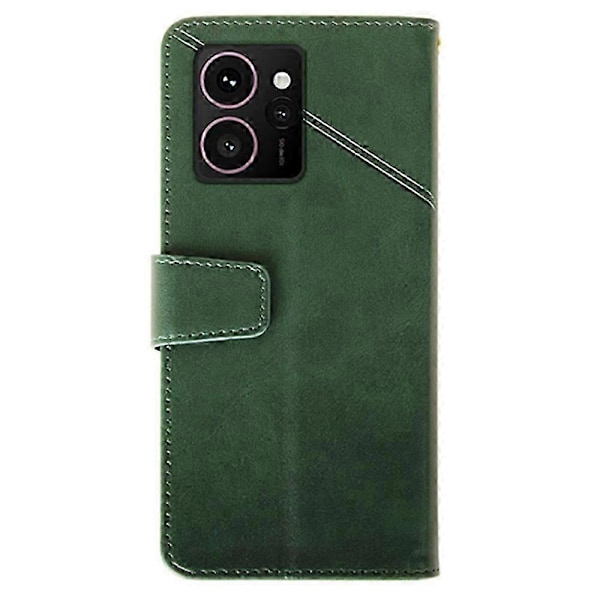 Til Hmd Skyline Etui Læder Wallet Telefon Cover Stativ Kalvetekstur Green