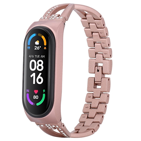 X-format Diamant Legering Klockarmband kompatibelt med Xiaomi Mi Band 6 / 5