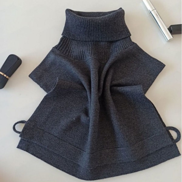 Dame falsk krage genser Avtakbar krage Dame Allsidig Half collar light gray-average size