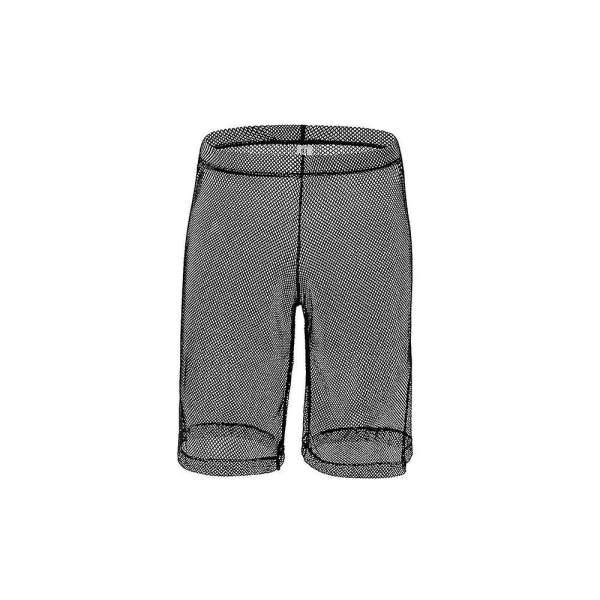 Nya Vuxna Mesh Half Pants Se Through Shorts Lösa underkläder Black L