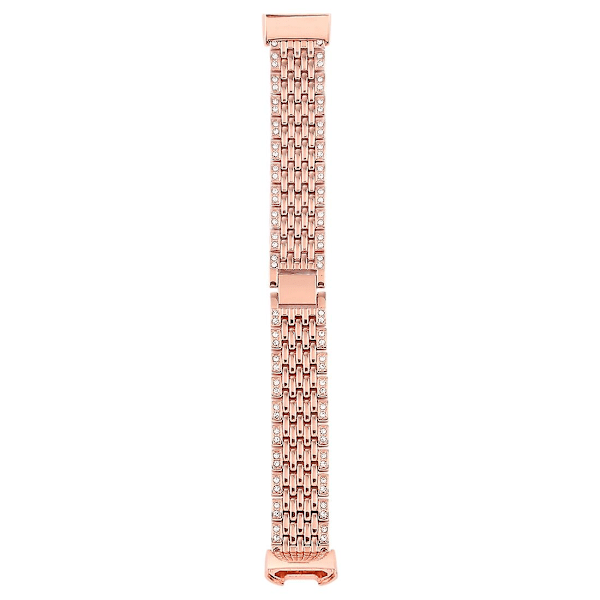 Rosaguld Rosaguld kompatibel med Fitbit Charge 3 diamantbesat urrem