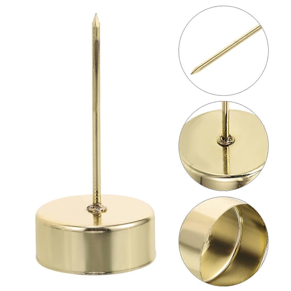 12 stk. juletrelysestaker med spiker - 7 cm lysinnsatser