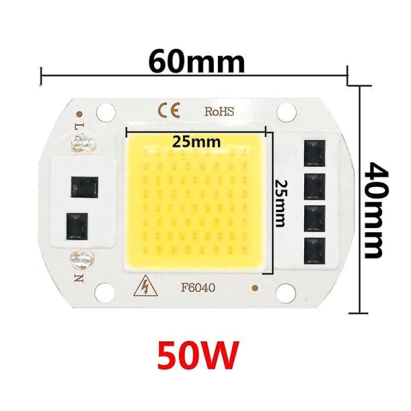 Led-chip - ingen drivrutin behövs för Flood Light Spotlight Lampa Cold White 30W 220V