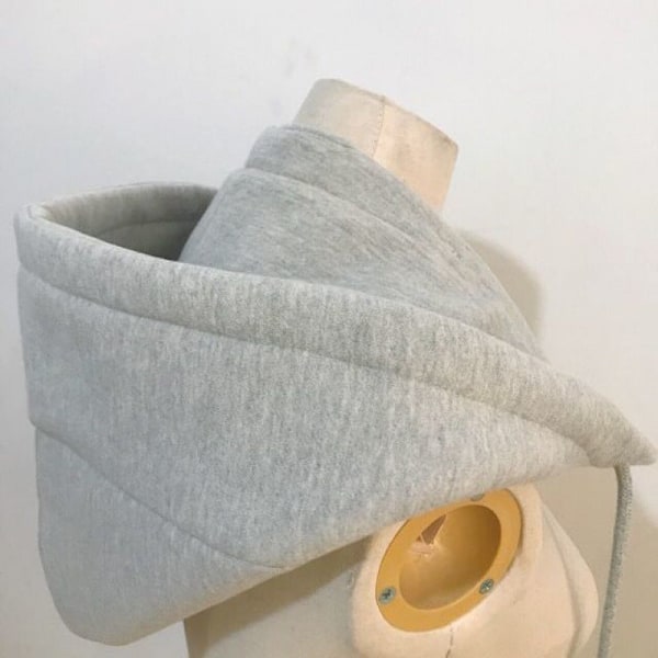 Dame falsk krage Fortykket Trendy Avtakbar Enkelt Kjøp Hoo Removable thickened hat black 46-48