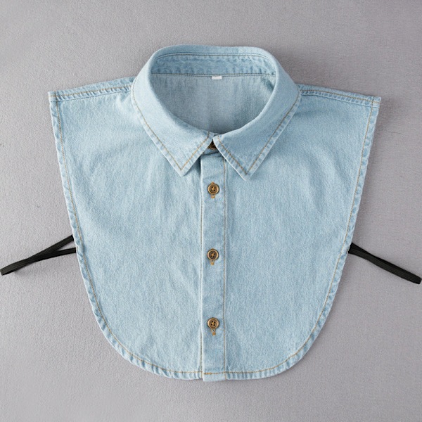 Naisten tekoviulus irrotettava puoli, talvinen denim irrotettava Adult round denim smalt