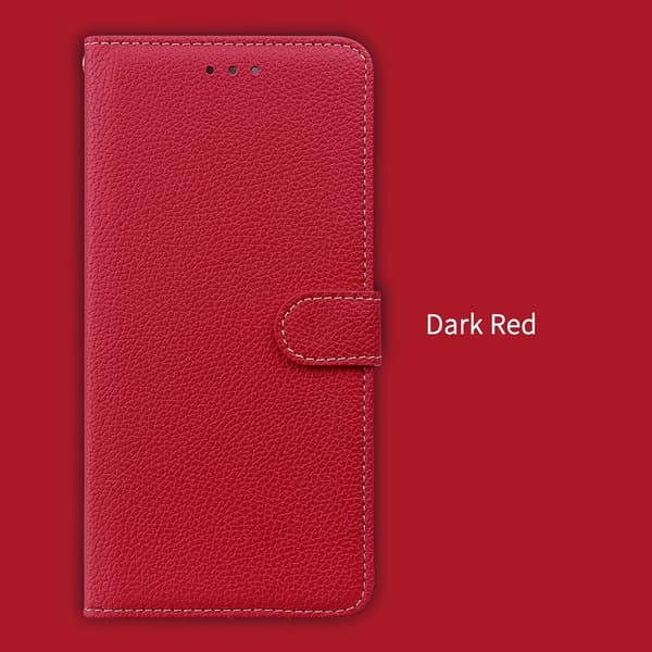 Etui til iPhone 14 rød Wallet med kortholder Flip Magnetisk Eksklusivt