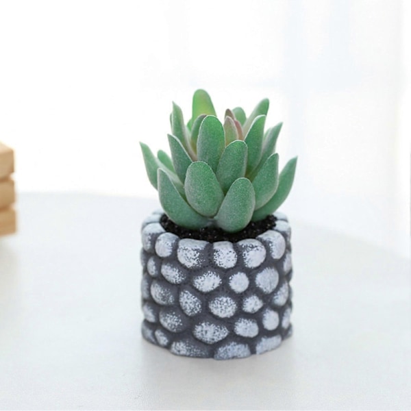 Kunstige Planter Realistisk Form Kreativ Bordpynt Mini Simulation Potteplanter Sukkulenter Plante Stue Dekoration F