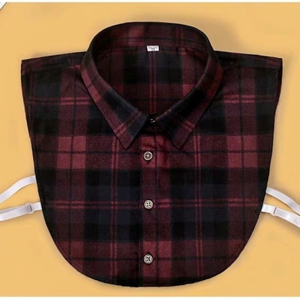 Dame falsk krage Avtakbar halv Arbeidsklær Skjorte Samme Skjorte Gray thick pointed collar 44 size