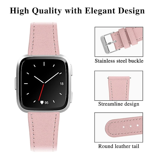 Rosa Rosa reim kompatibel med Fitbit Versa 2 / Fitbit Versa / Fitbit Versa Lite