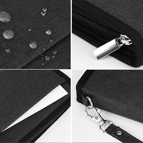 Resetillbehör med RFID-skydd, Passplånbok för Män Kvinnor (Polyester, Lättviktsdesign)