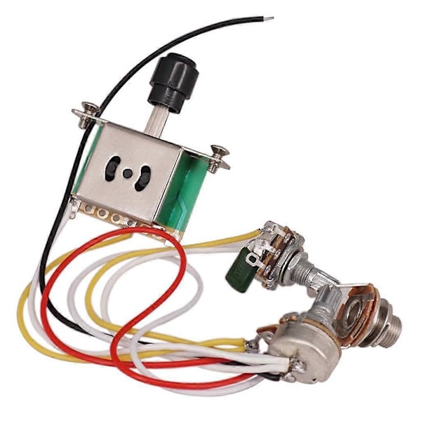 Ledningsnettsett 1 Volum & 1 Tone Pot Bryter for Elektriske Gitarer