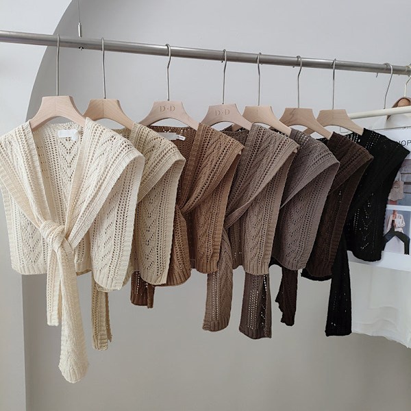 Dame falsk krage Avtakbar halv kontor Aircondition Roo Milky White
