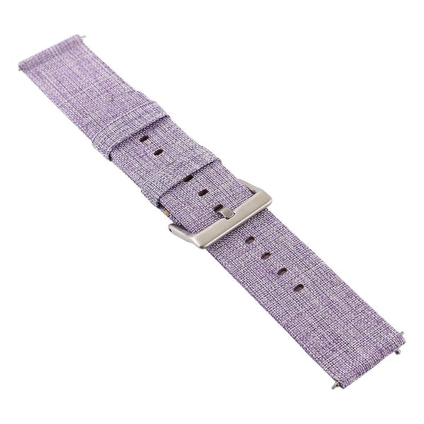 Lys Lilla Lærreds Armbånd kompatibelt med Fitbit Versa / Versa 2