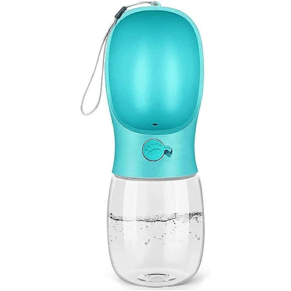 Hundflaska 350ml Portabel Hundflaska, Reseflaska för Hundar - Vattenflaska med Låsknapp för Hundar, Katter, Husdjur - BPA-fri